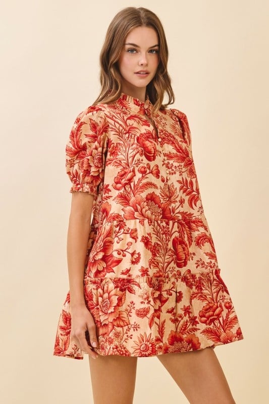 Falling into the Leaves Mini Dress