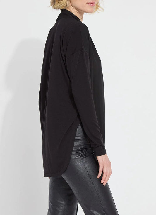 Naomi Folded Neck Mix Media Top