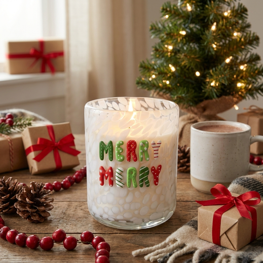 Merry Merry 12oz Icon Holiday / Christmas Candle