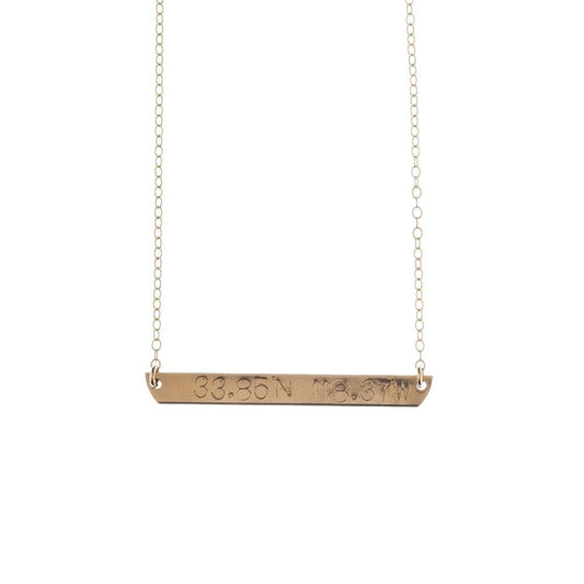 Coordinates Plate Necklace