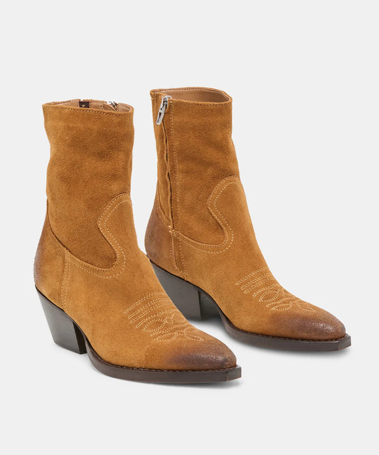 Klyde Boots Cognac Suede