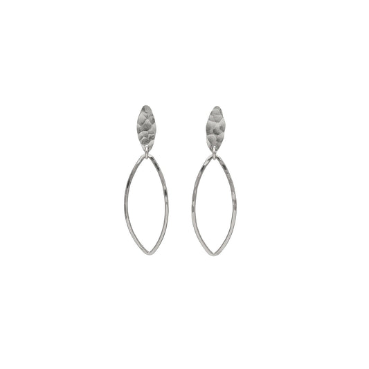 Sequin Leaves Stud Earrings