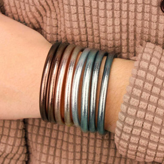 All Weather Bangles Serenity Prayer - Set of 4