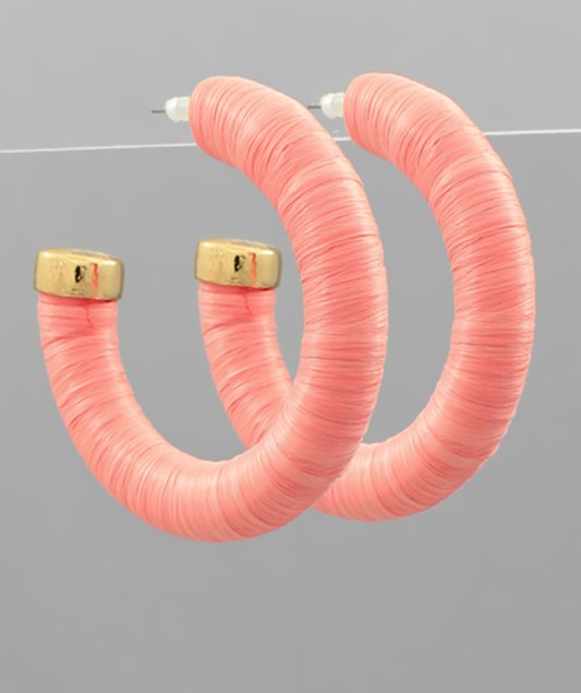 The Elliott Raffia Hoop