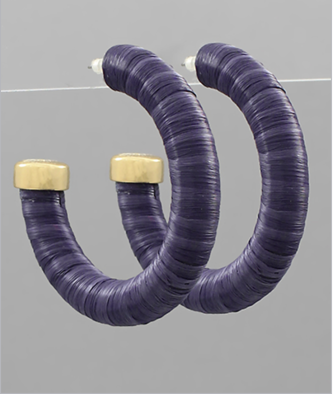 The Elliott Raffia Hoop