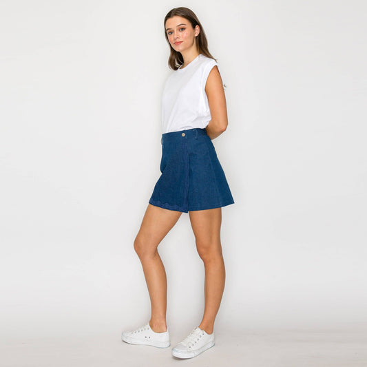 Rick Rack Denim Skort