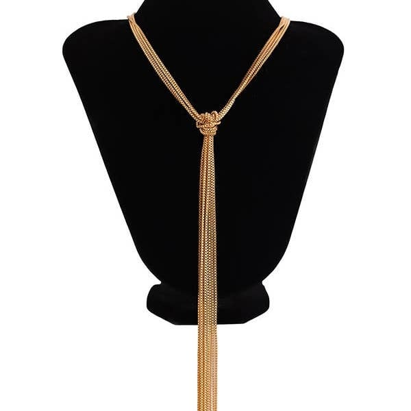 Tasseled Long Necklace