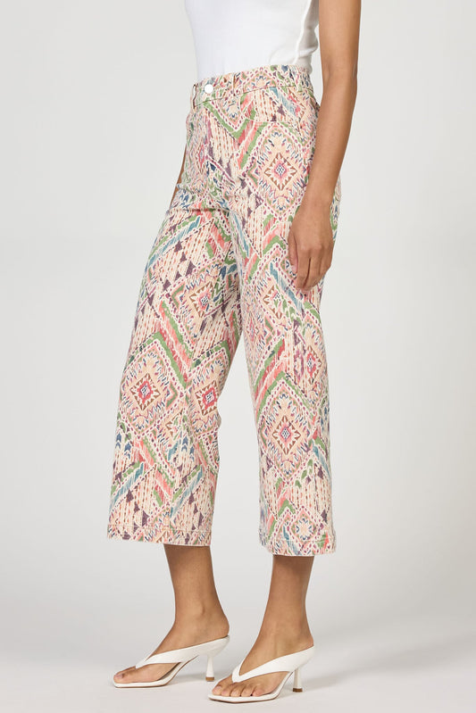 Audrey Crop Print Jeans