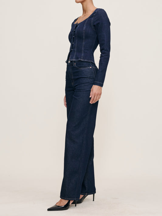 Kaylen Loose Straight High-Rise 32" Jeans