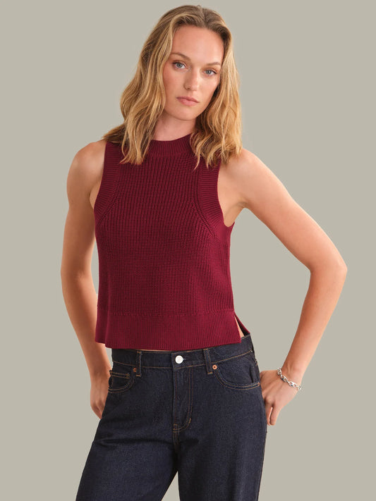 Demi High Crew Neck Tank