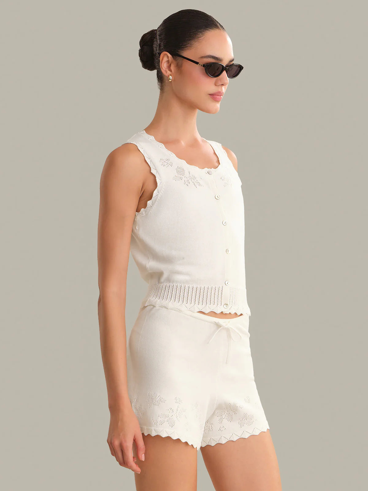 Valentina Button Down Slvlss Top