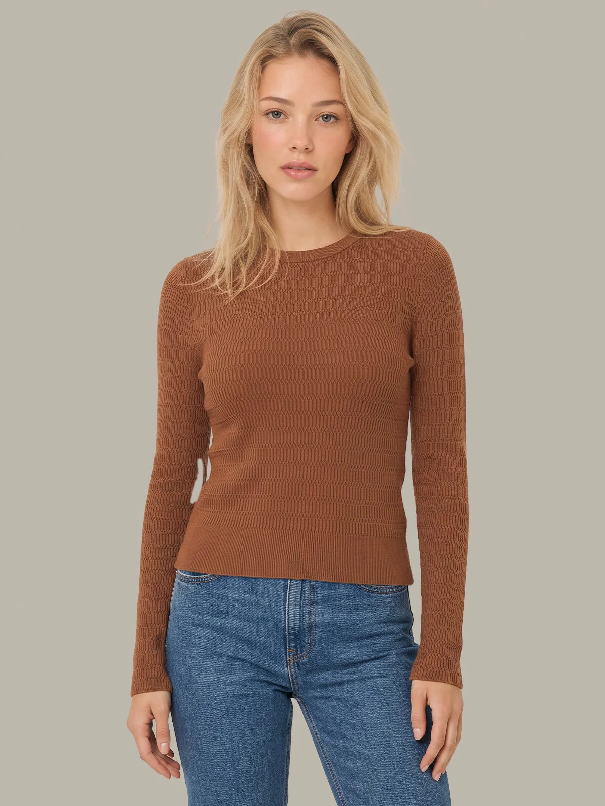 Leni Rib Crewneck