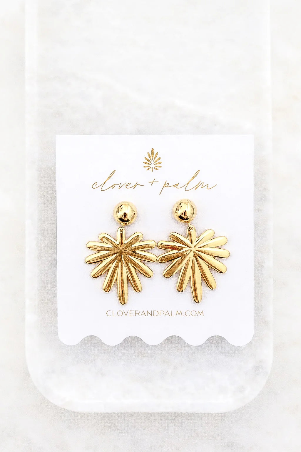 Signature Palm Post Earrings