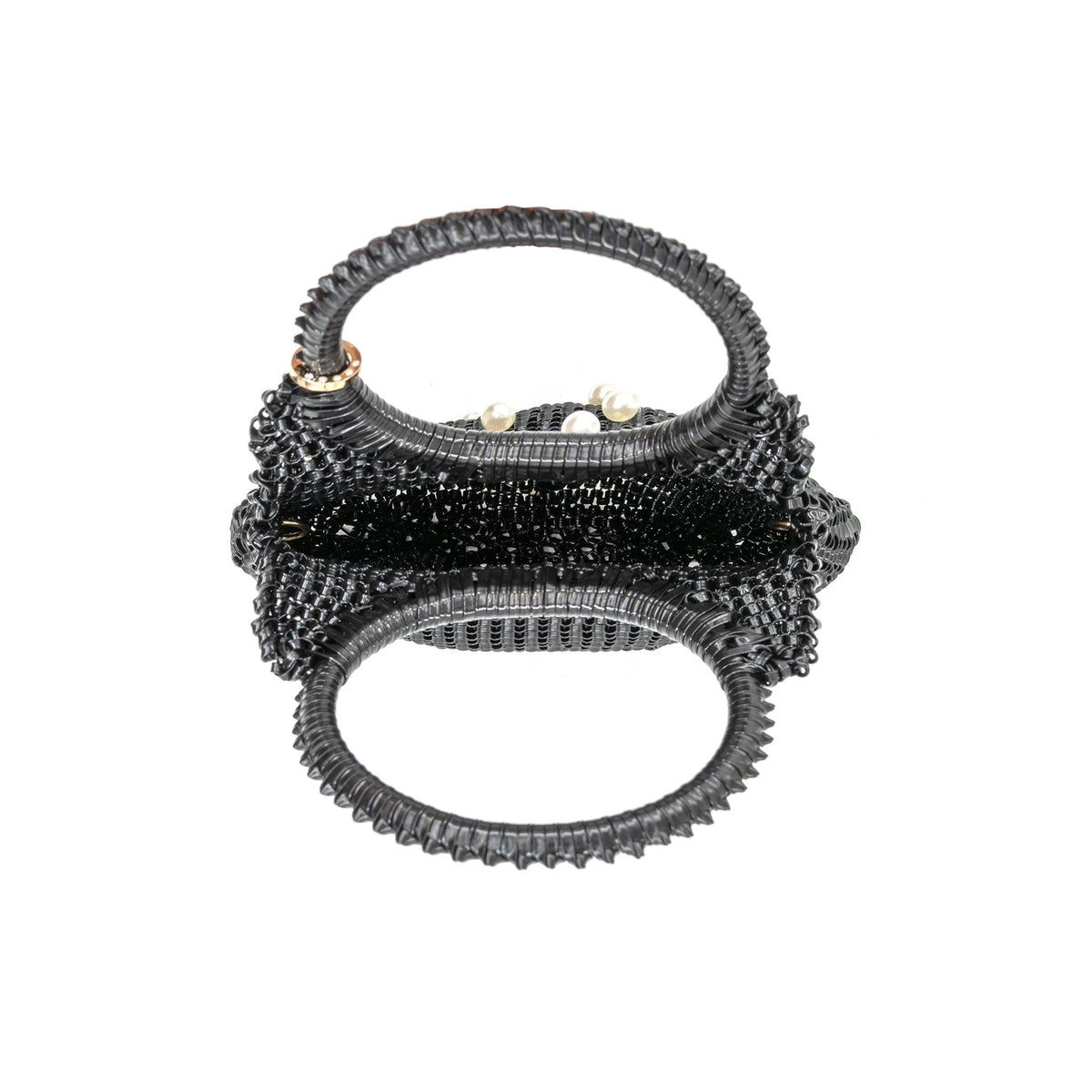 Round Handle Braided Evening Bag