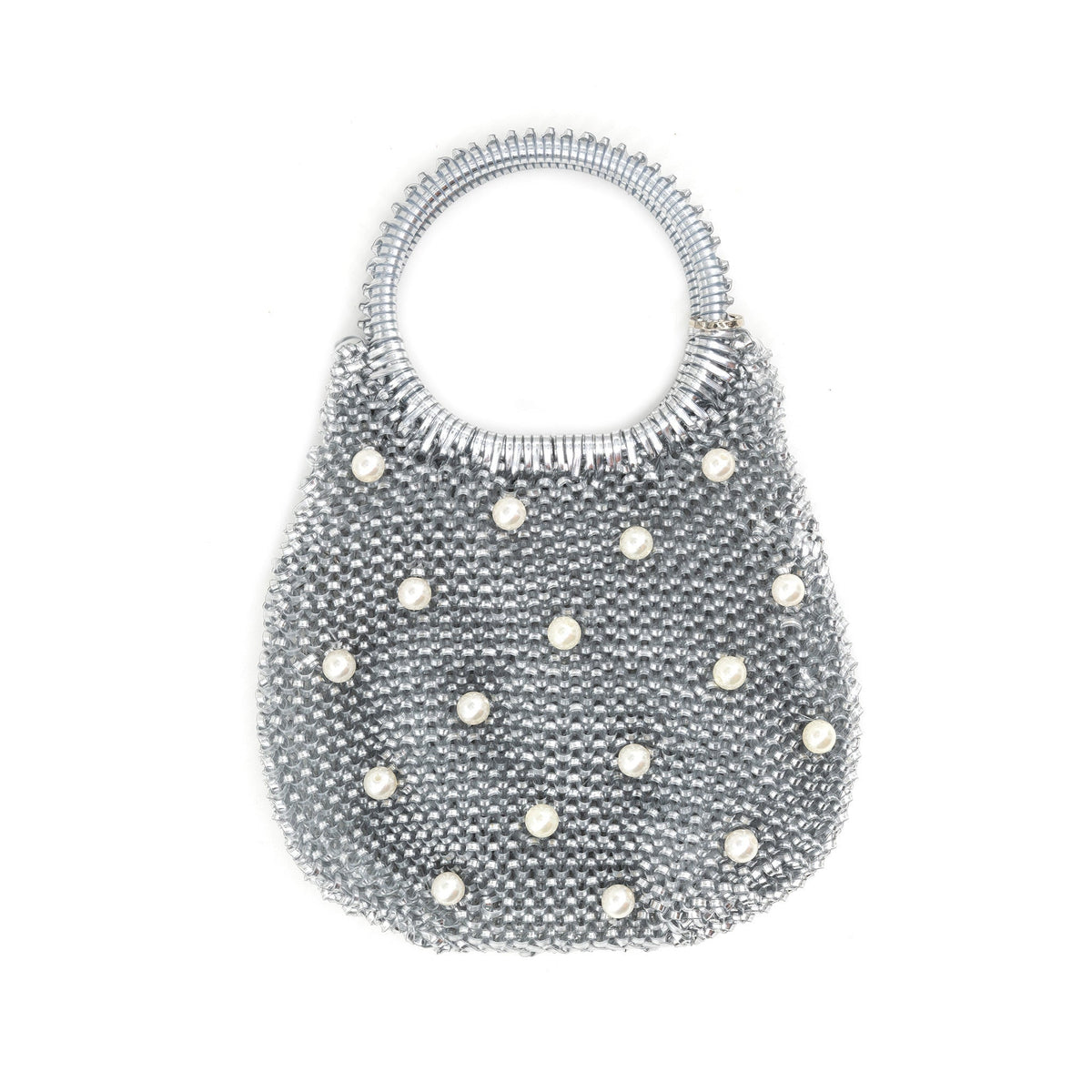 Round Handle Braided Evening Bag