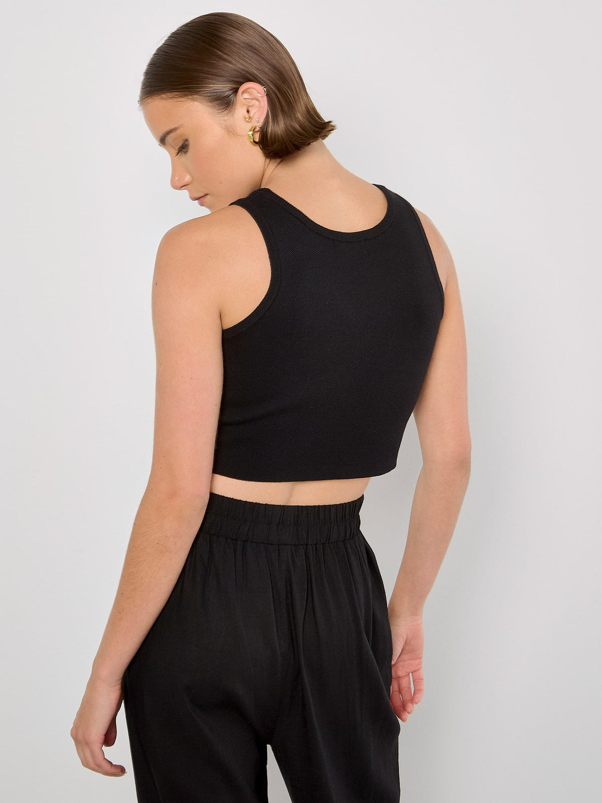 Racer Knit Crop Top