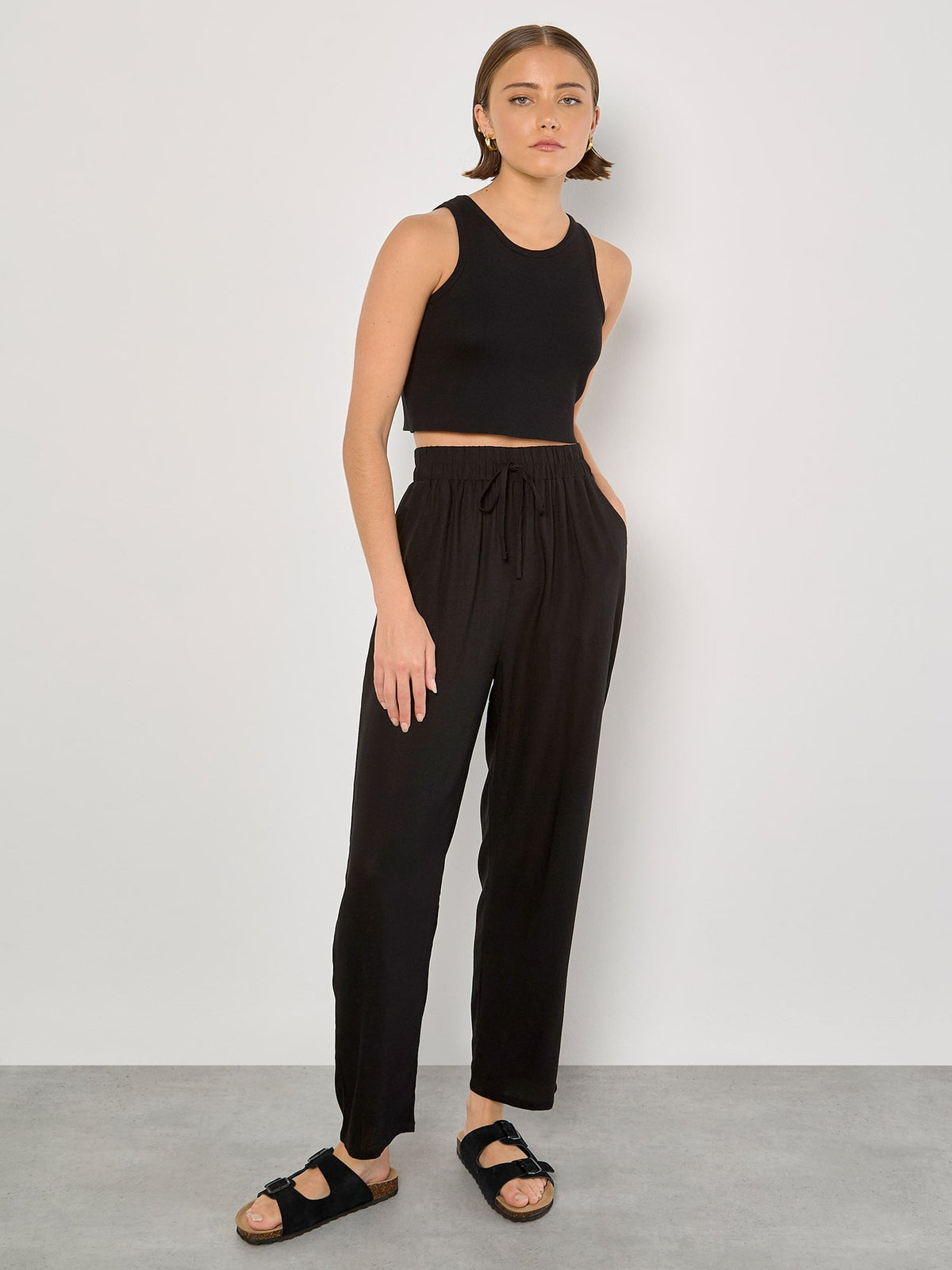 Racer Knit Crop Top