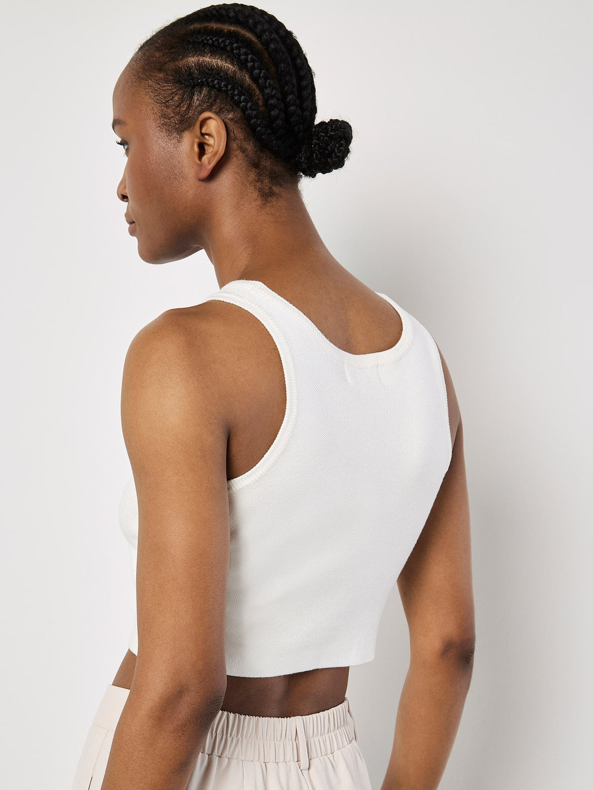 Racer Knit Crop Top