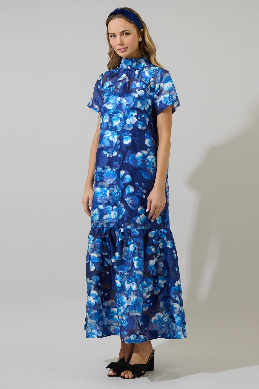 Abay Floral Organza Maxi
