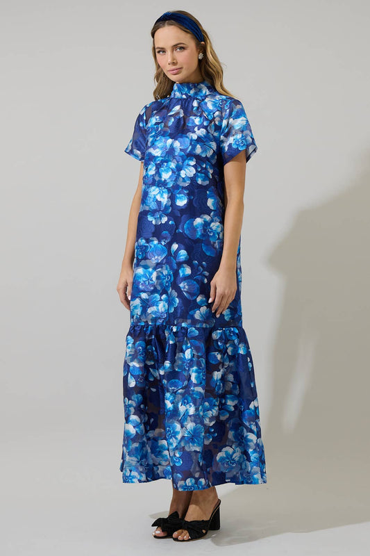 Abay Floral Organza Maxi
