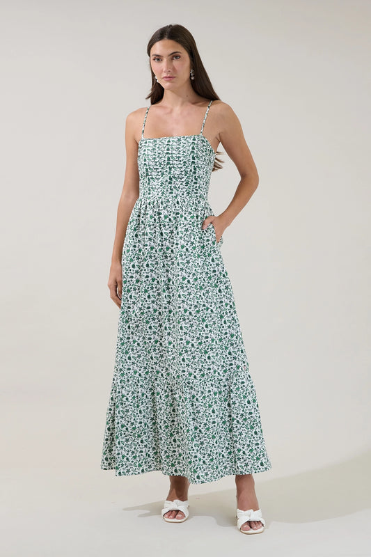 Sima Pleated Maxi