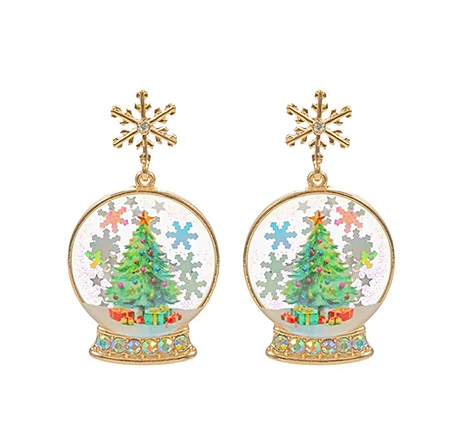 Snow Globe Earrings