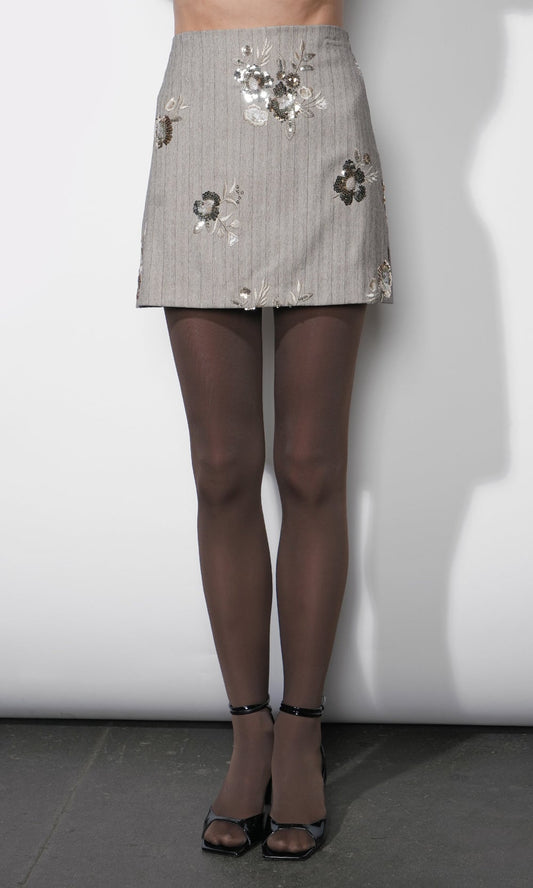 Camila Pinstripe Mini Skirt