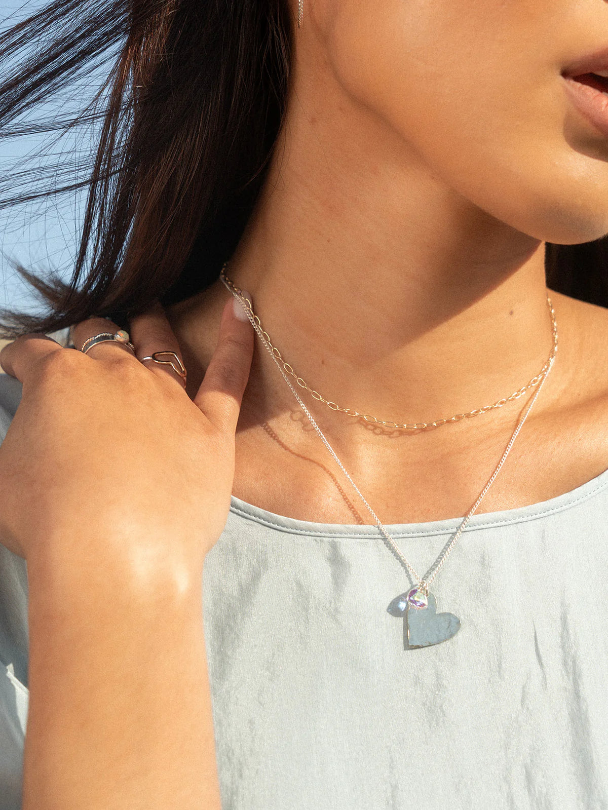 Hammered Heart Medallion