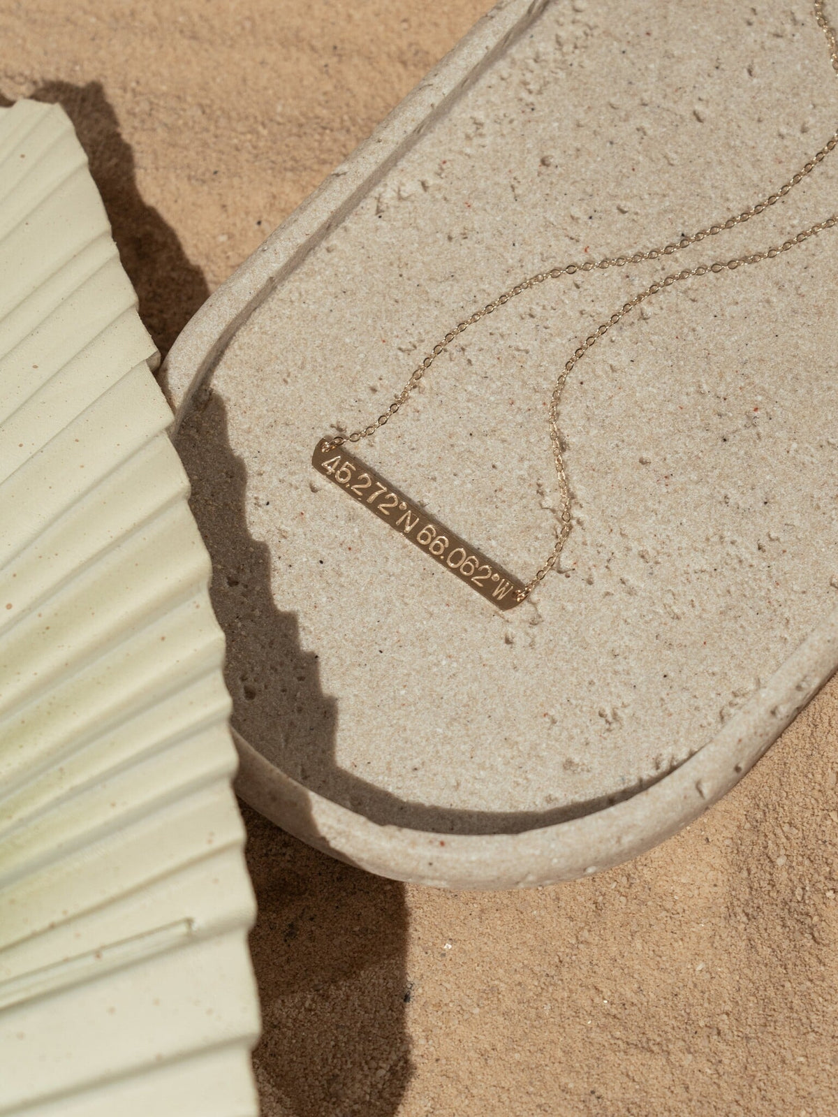 Coordinates Plate Necklace