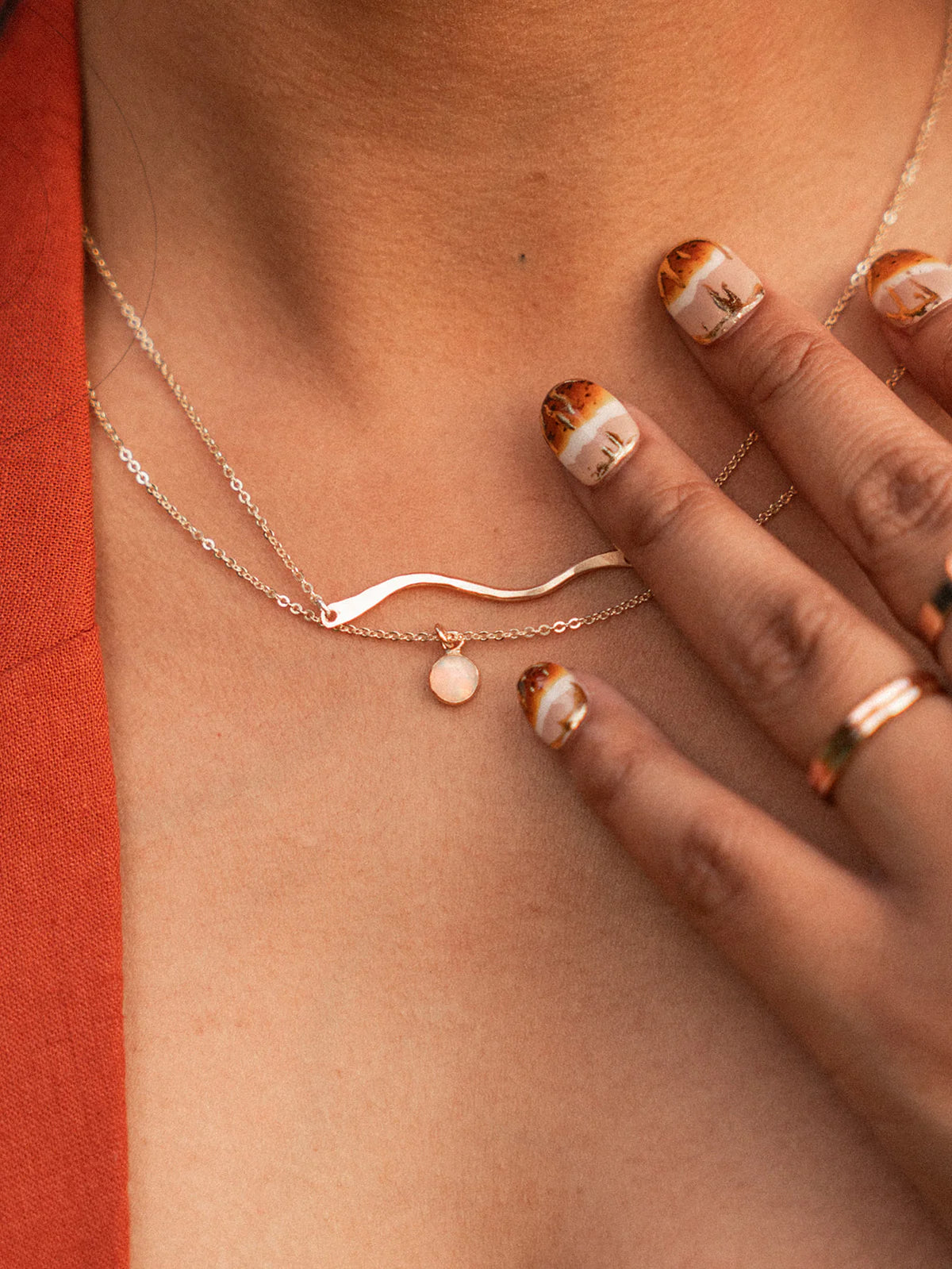 Wave Bar Necklace