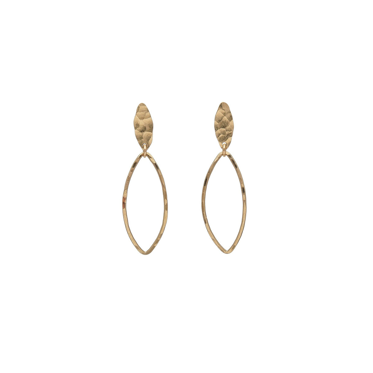 Sequin Leaves Stud Earrings