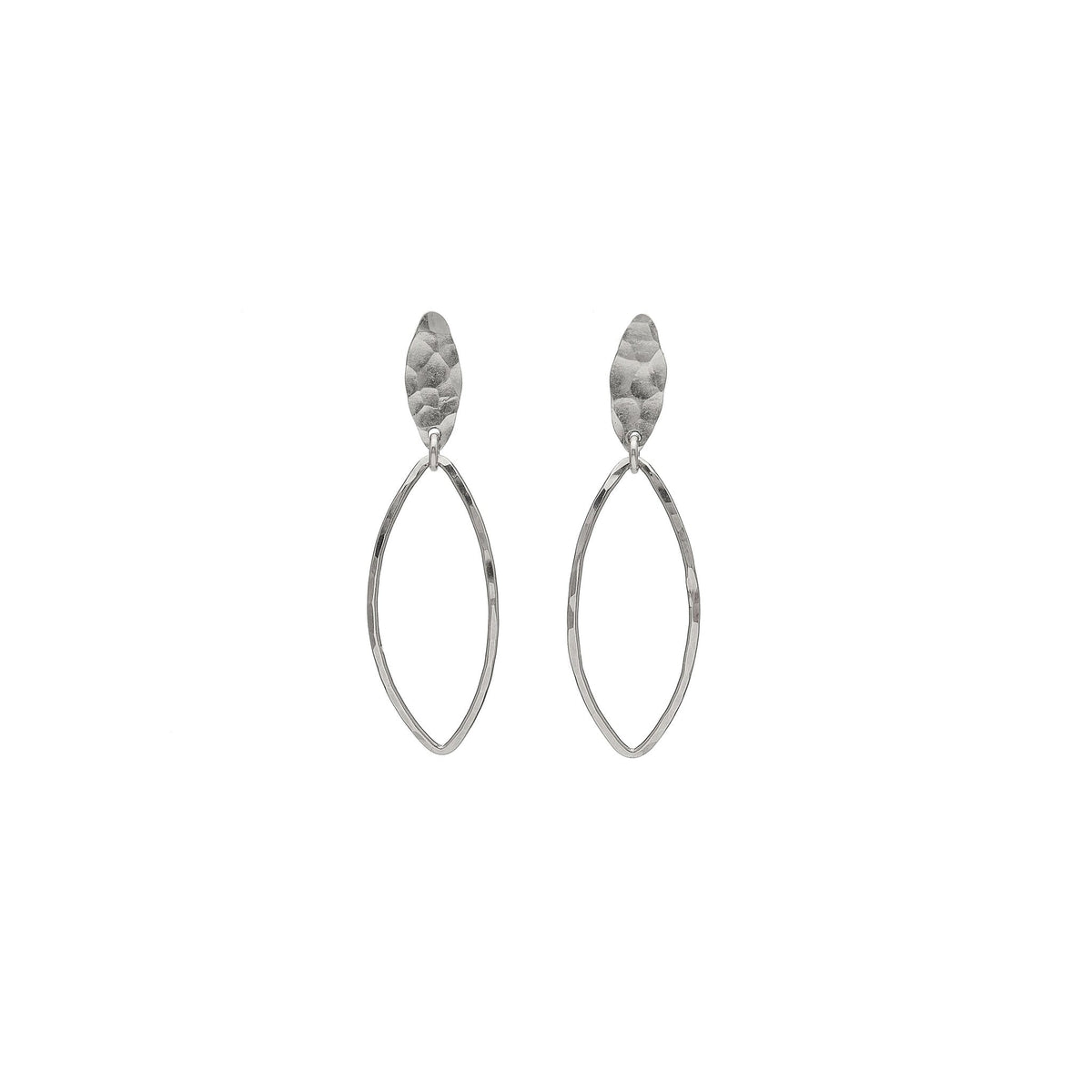 Sequin Leaves Stud Earrings