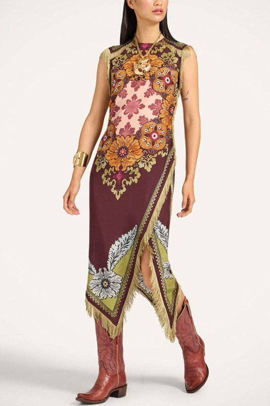 Fancy in Fringe Midi Dress