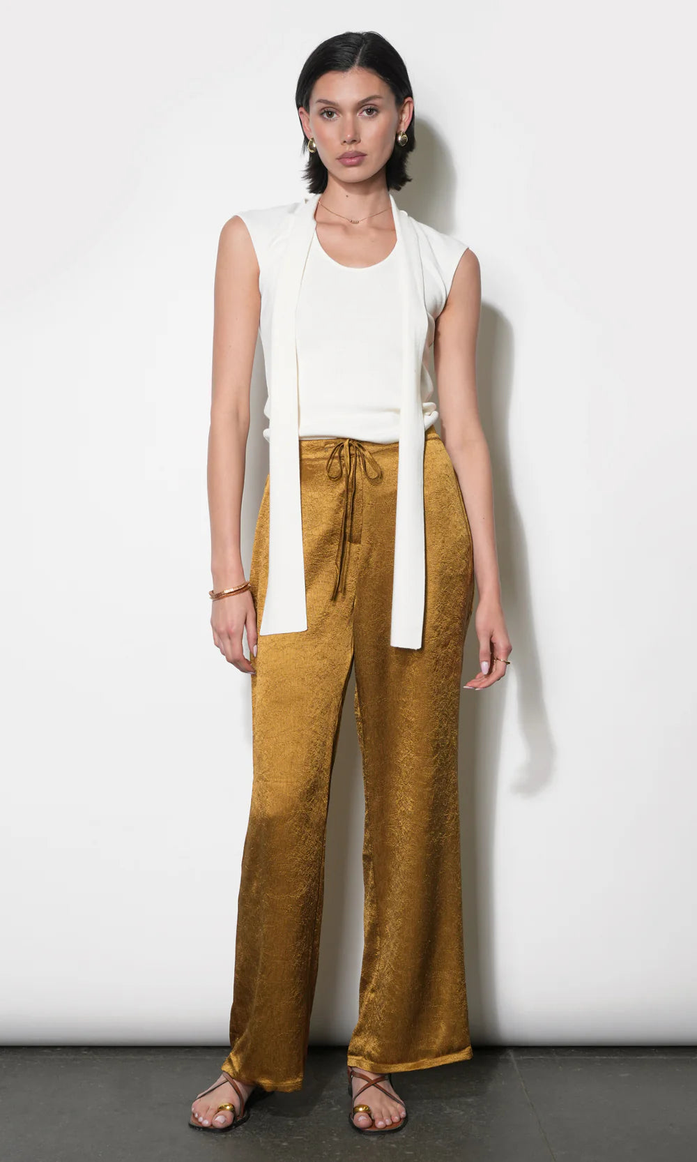 Nova Satin Wide Leg Pants