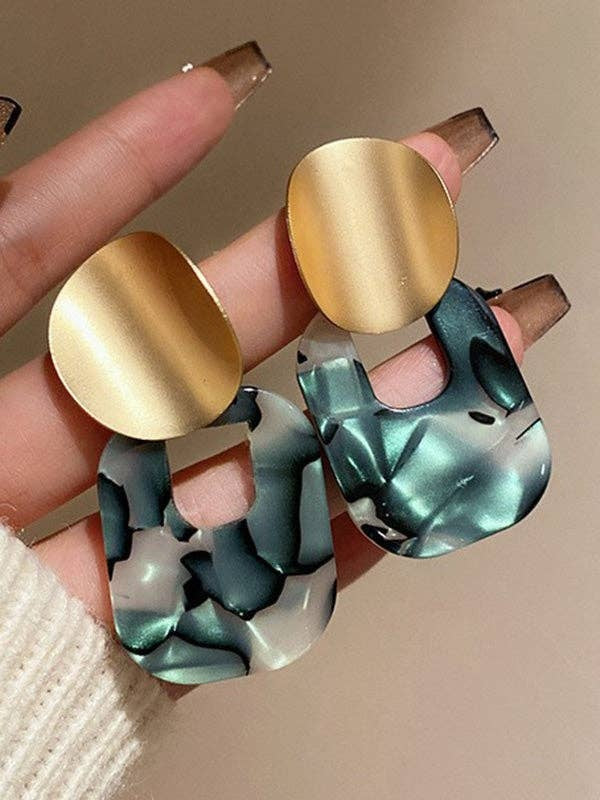 Geometric Moment Earring
