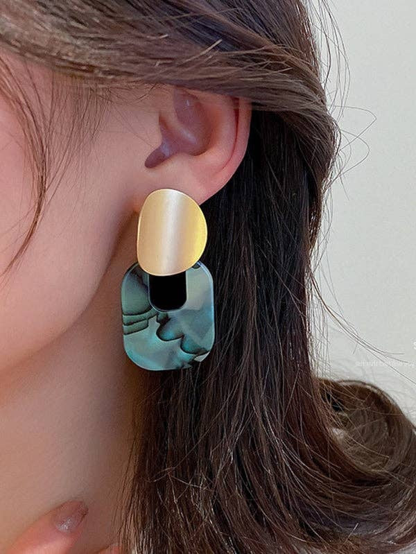 Geometric Moment Earring