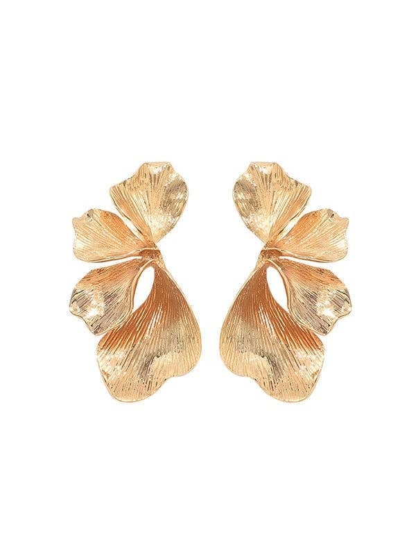 Pleated Drop Earring