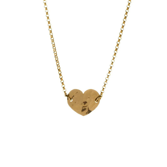 Two-Tone Heart Necklace