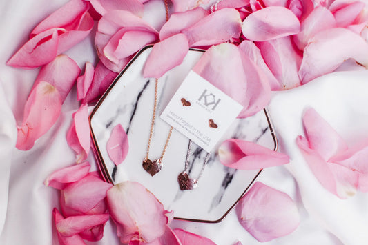 Two-Tone Heart Necklace