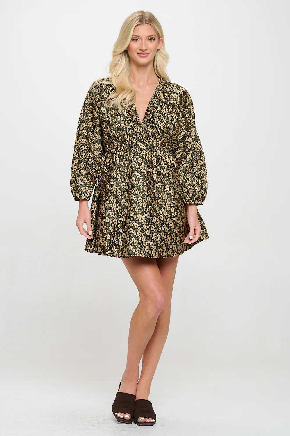 Daisy Jacquard Short Dress