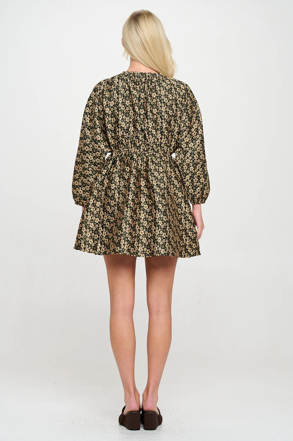 Daisy Jacquard Short Dress