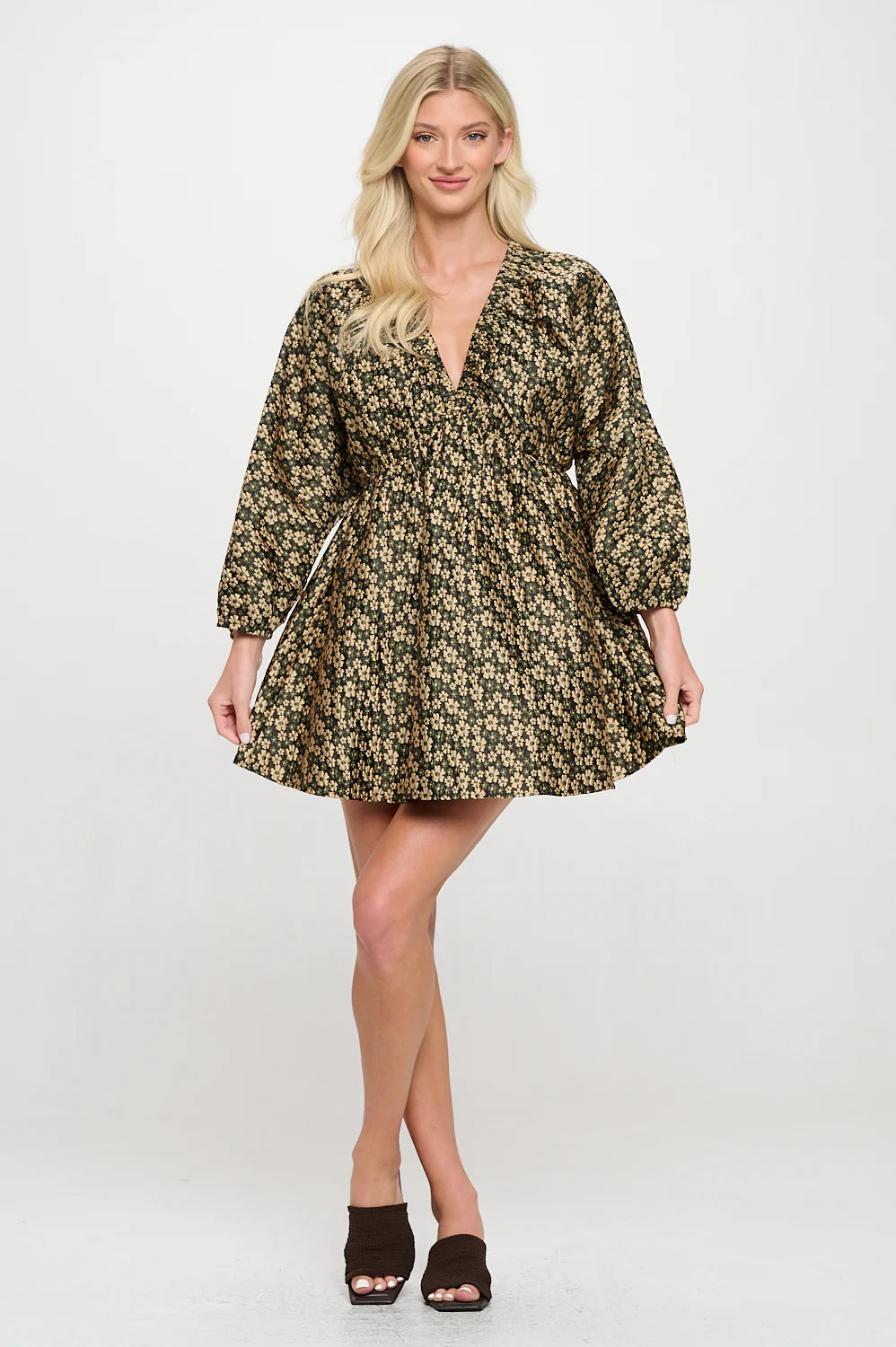 Daisy Jacquard Short Dress