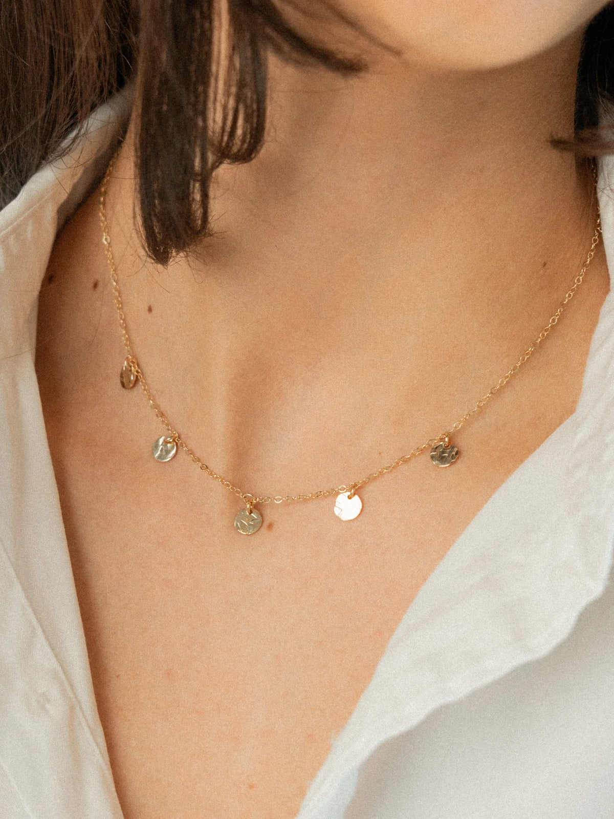 Talia Multi Disk Necklace