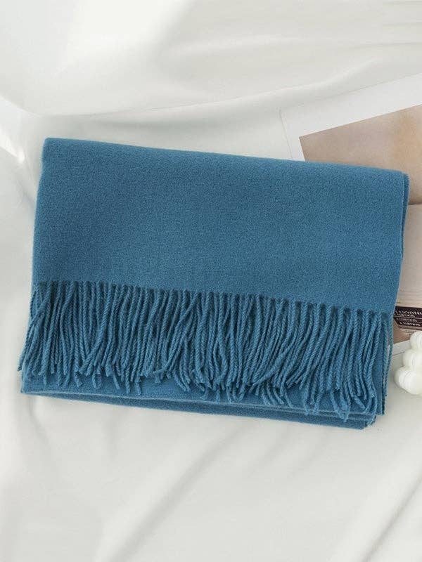 Keep Warm Tasseled Shawl
