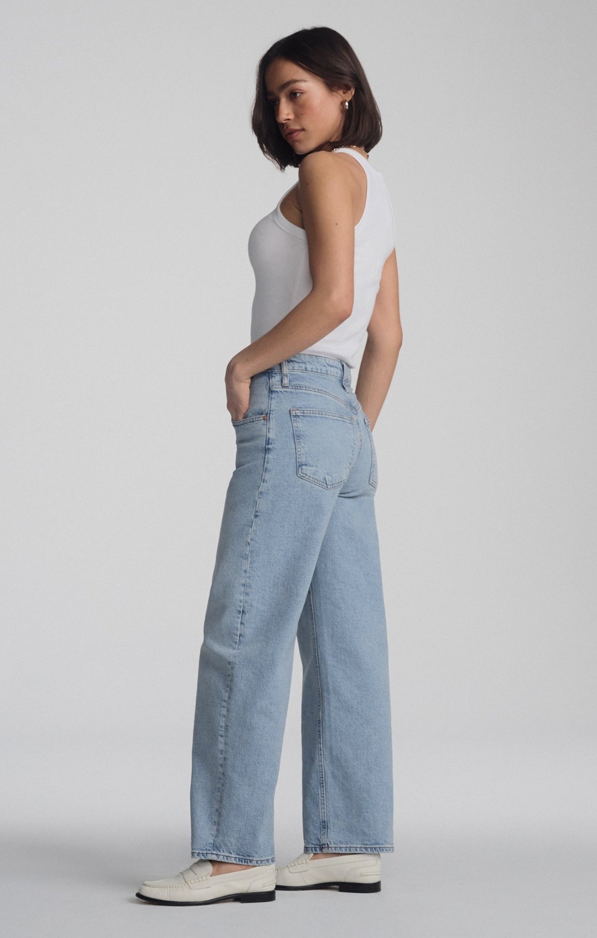 High Rise | Light Brushed Classic Blue