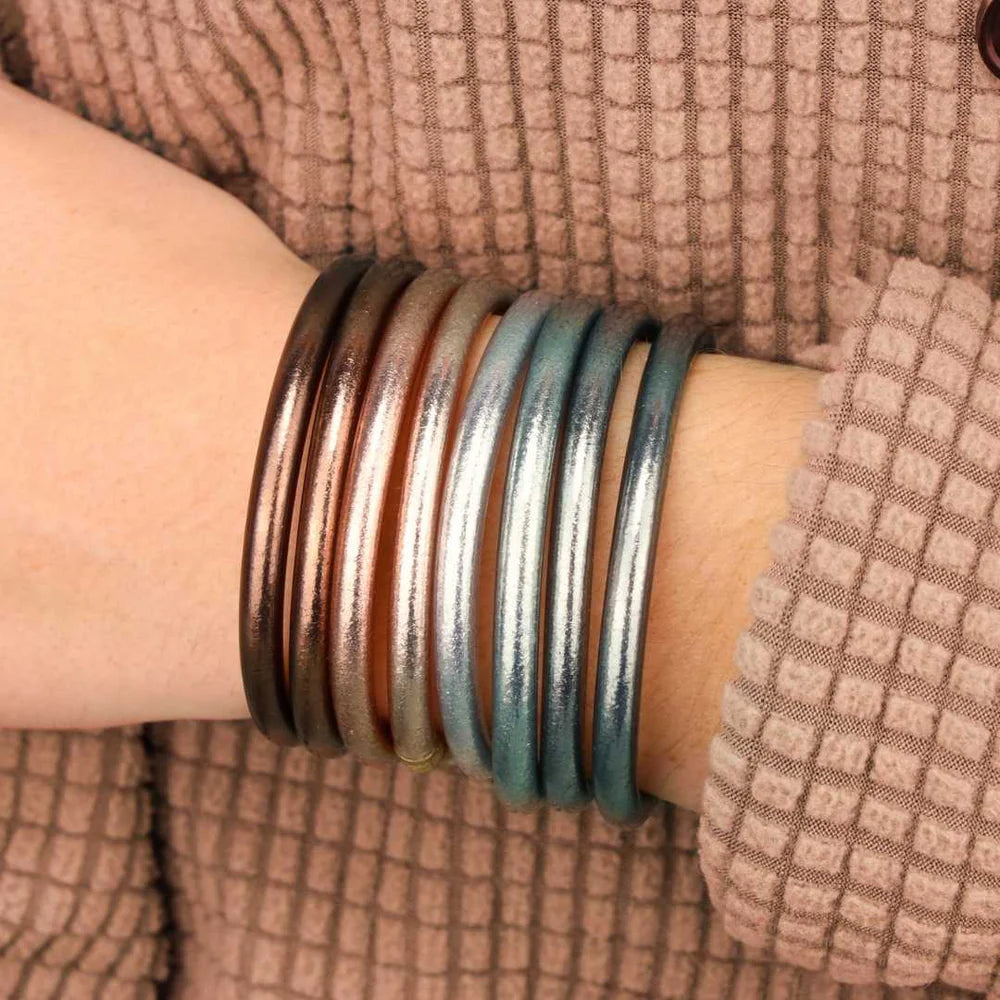 All Weather Bangles Serenity Prayer - Set of 4
