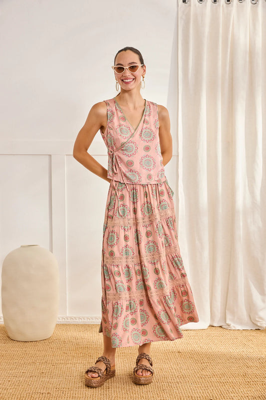 Lokard Crossover Wrap Top