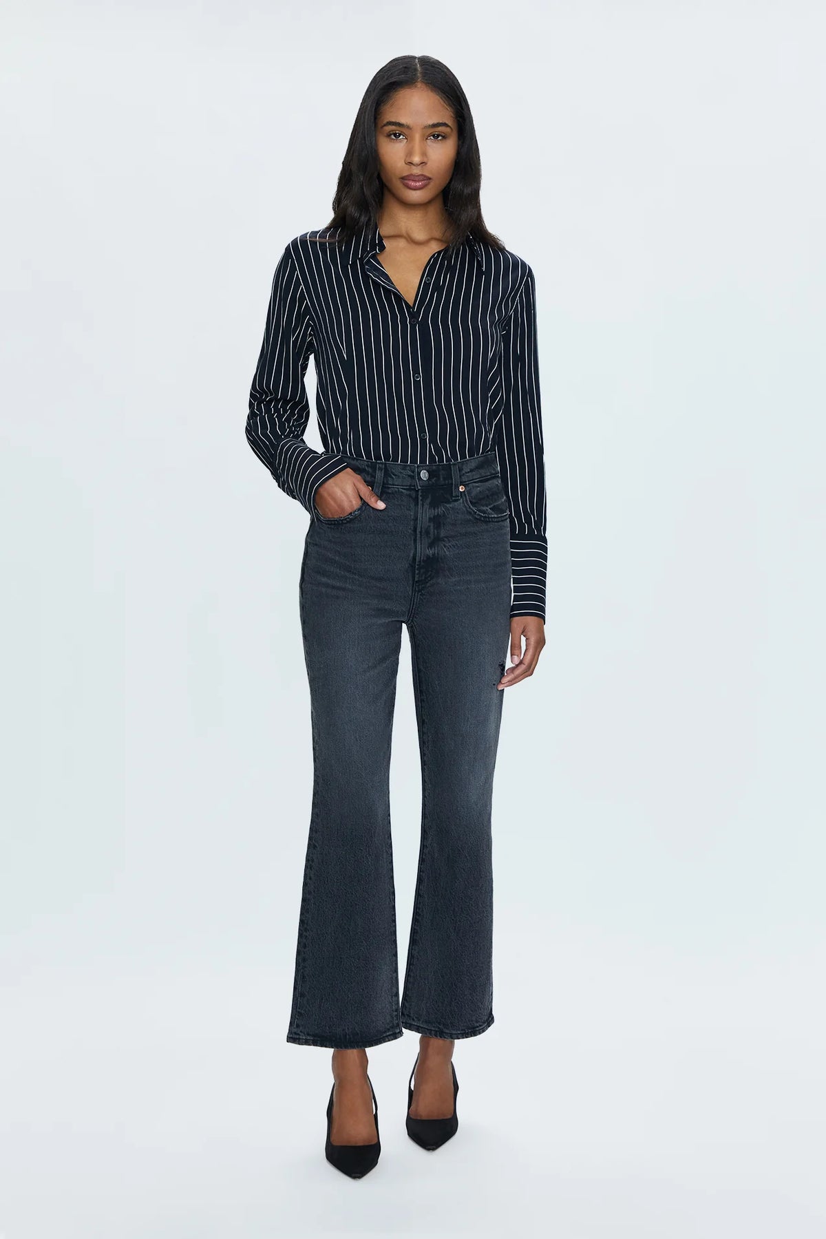 Ally High Rise Vintage Ankle Boot Jean