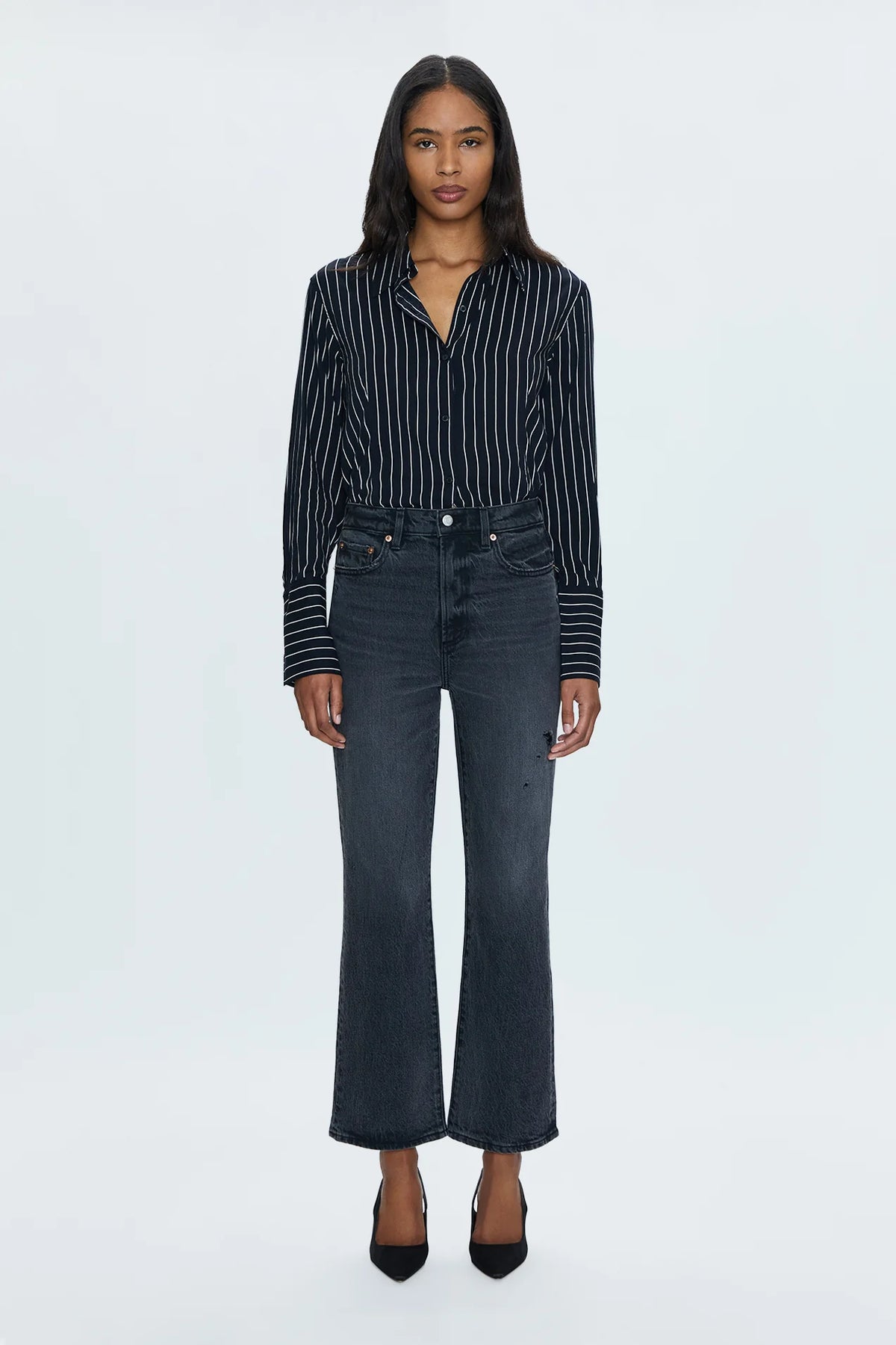 Ally High Rise Vintage Ankle Boot Jean