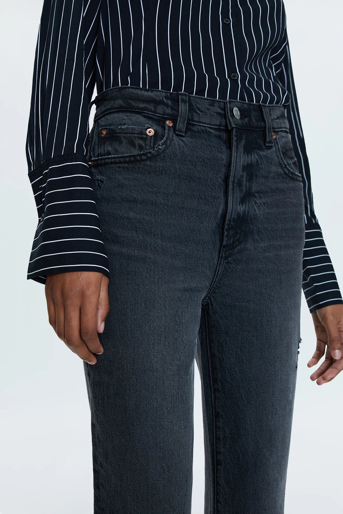 Ally High Rise Vintage Ankle Boot Jean